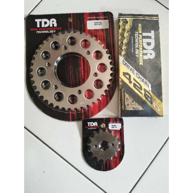 GEAR GIR SET RANTAI TDR VIXION R15 XABRE JUPITER MX KING BYSON TDR ORI * Shopee Indonesia