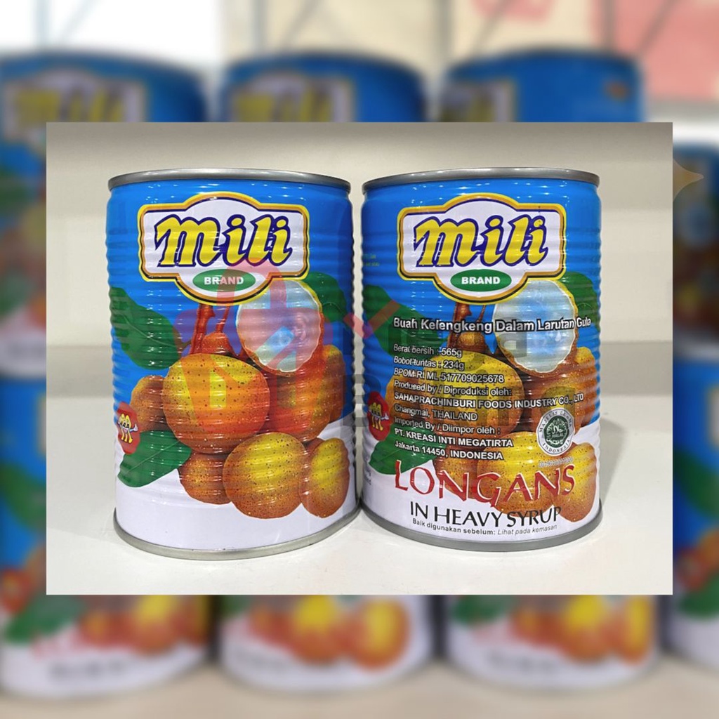 

MILI LONGAN 565g/BUAH KELENGKENG KALENG/KELENGKENG KALENG HALAL 565gr