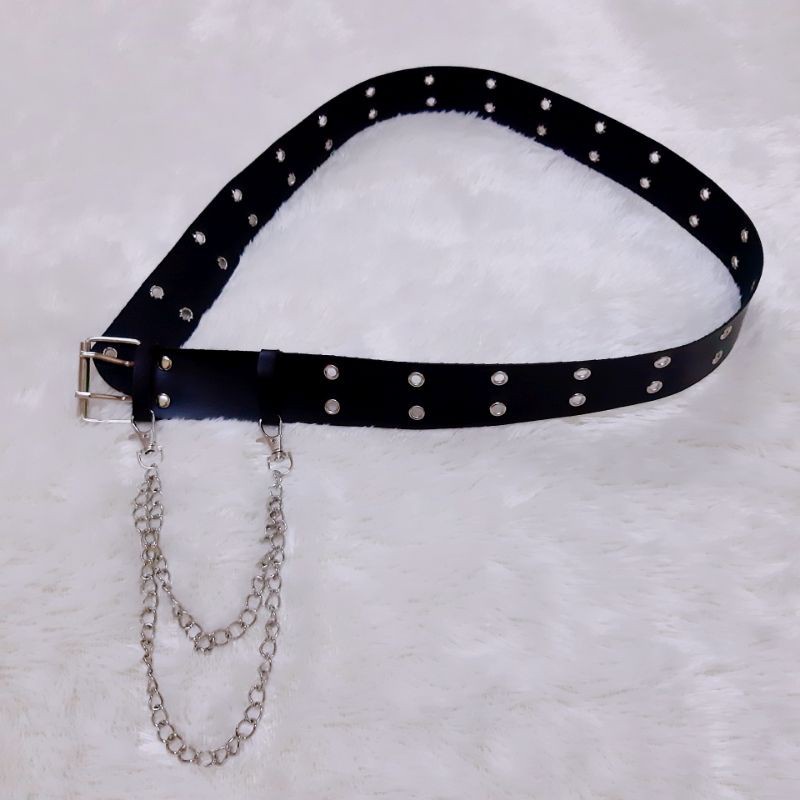 [Free Rantai] Ikat Pinggang Rantai Korea Ring Belt Wanita Piper Rantai Ikat Pinggang Wanita Chain