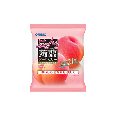

Orihiro Konyaku Jelly Pouch Peach Flavour/Permen Jepang Jelly 120gr