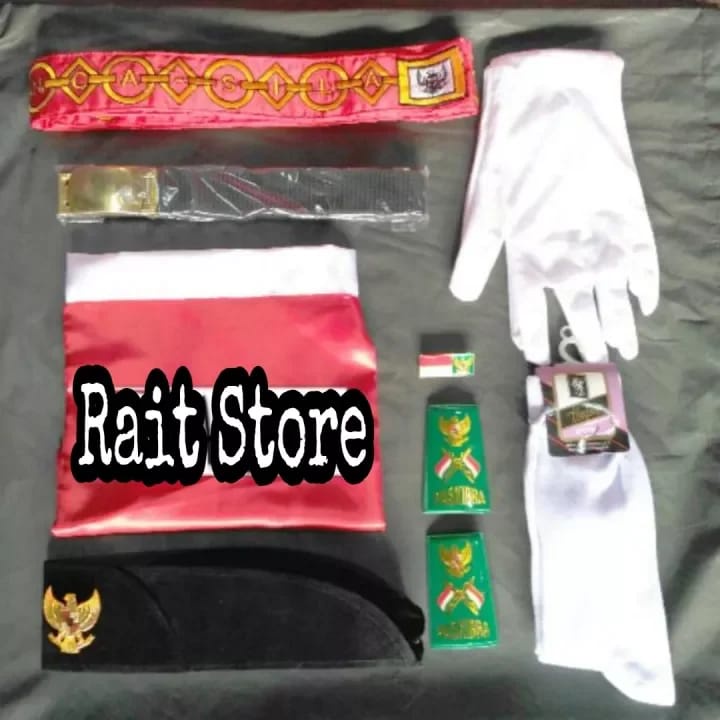 1 Set Perlengkapan Paskibra / Paskibraka Putra / Putri