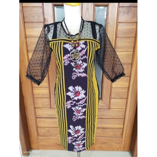 dres tenun modif kain tutu