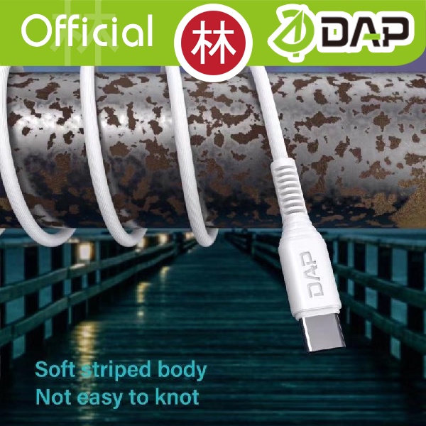 DAP DGT100 Data Cable Type-C Fast Charging 2.4A - 1 Toples 40 Pcs