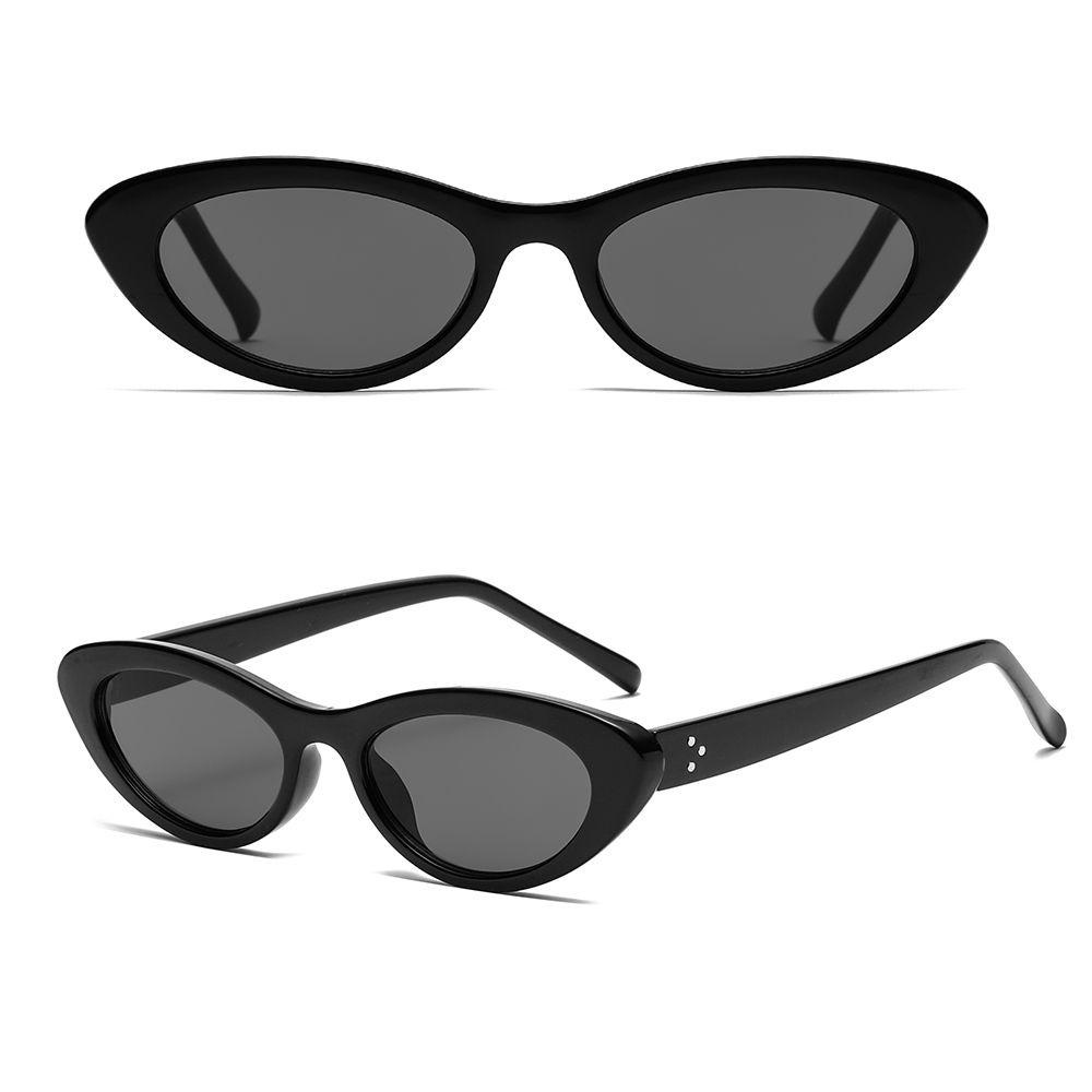 Lily Kacamata Hitam Bingkai Kecil Fashion Uv400 Hip-hop Shades