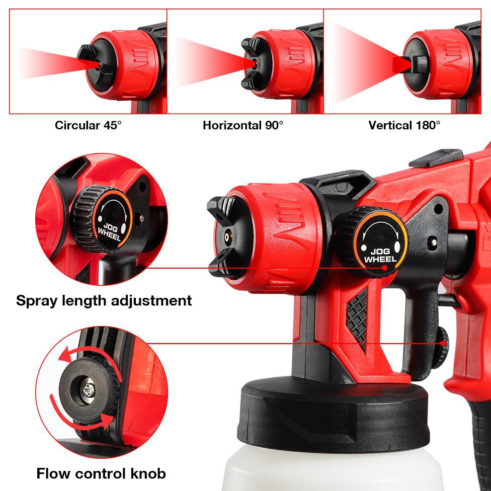 Pistol Semprot Cat Dinding Pestisida High Power Spray Gun 1.8mm 800ml 550W - Z43111