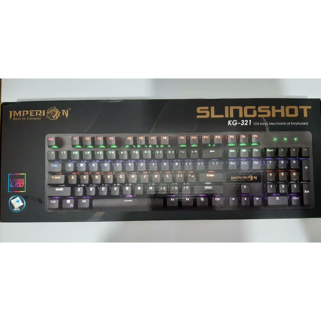 Imperion Slingshot KG-321 Keyboard Gaming Mechanical Blue Switch