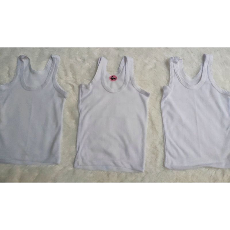 (1 Lusin) Singlet Anak Kaos Dalam Bahan Hings Lembut dan Melar