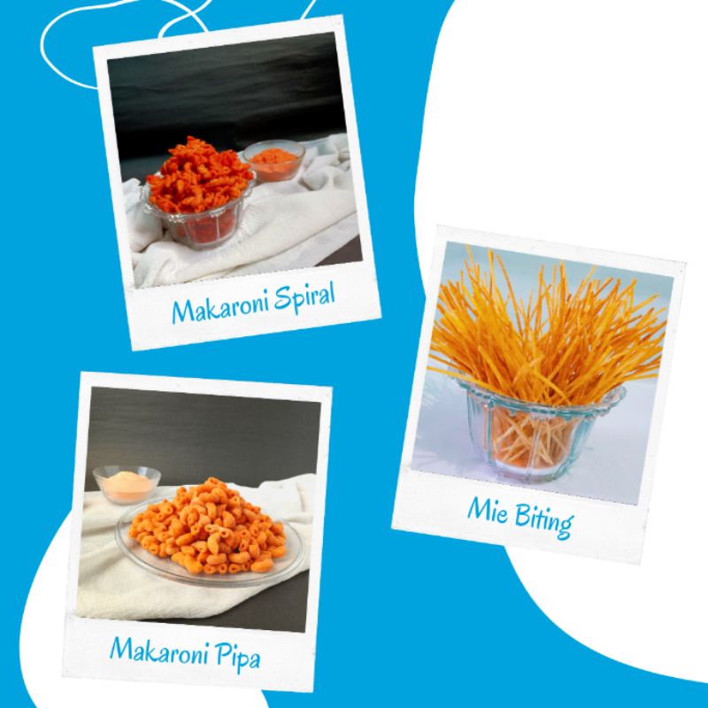 

Mix/Camapur Snack Mamade Medan ( Makaroni Spiral/Makaroni Pipa/Mie Biting )