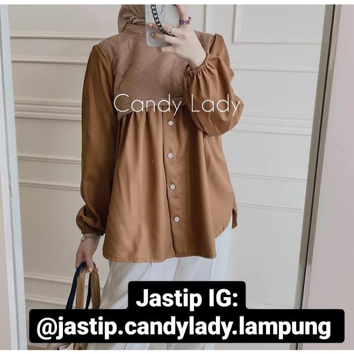 Desti Peplum Blouse Candy Lady