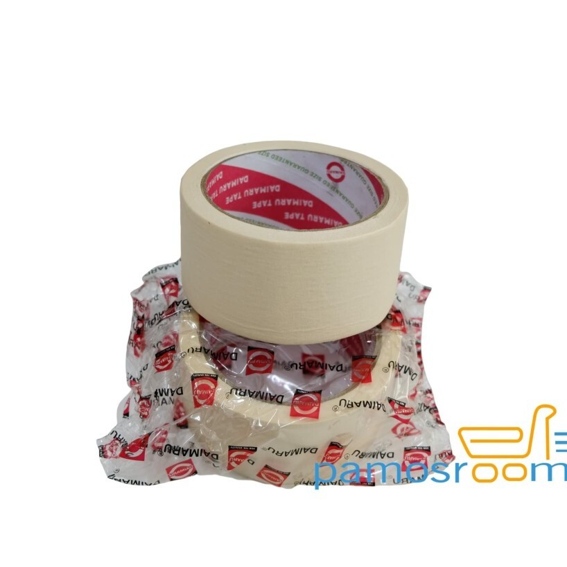 

Lakban Kertas Masking Tape Daimaru 2inch 48mm X 21m 1 Dus isi 48Roll