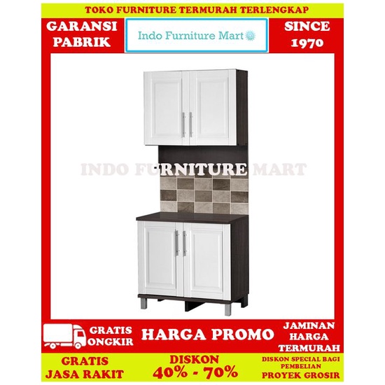 Kitchen Set Lemari Dapur Atas  Big Panel 2 Pintu Ksa 5221 Accord