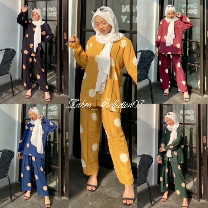 [BISA COD] Setelan Tie Dye Lengan Panjang Harga Grosir