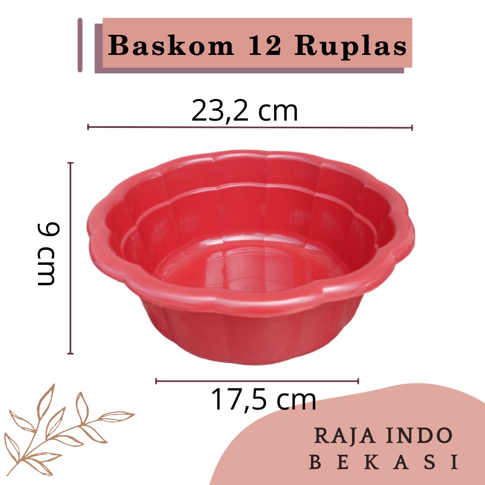 Rajaindobekasi LUSINAN 12PCS Baskom Plastik Serbaguna Baskom Pencuci Buah Sayur Beras Alat Cuci Beras Buah Dan Sayur Wadah Cuci Beras Saringan Kacang Kacangan Mangkuk Bilas Bowl Serbaguna Import Murah Baskom Hajatan Adonan Kue Lusinan Murah