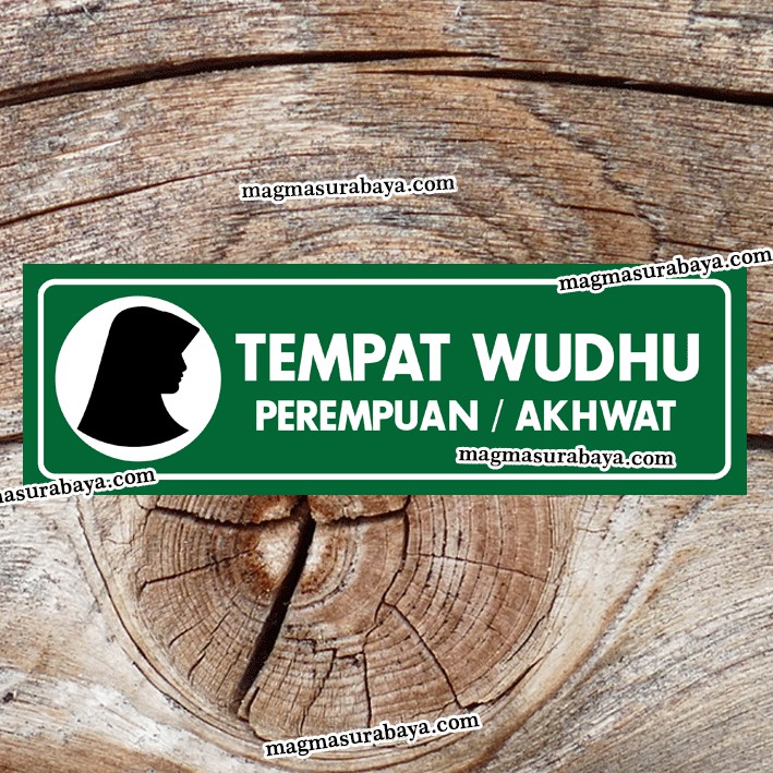 Jual Stiker Tempat Wudhu Perempuan Shopee Indonesia 9867