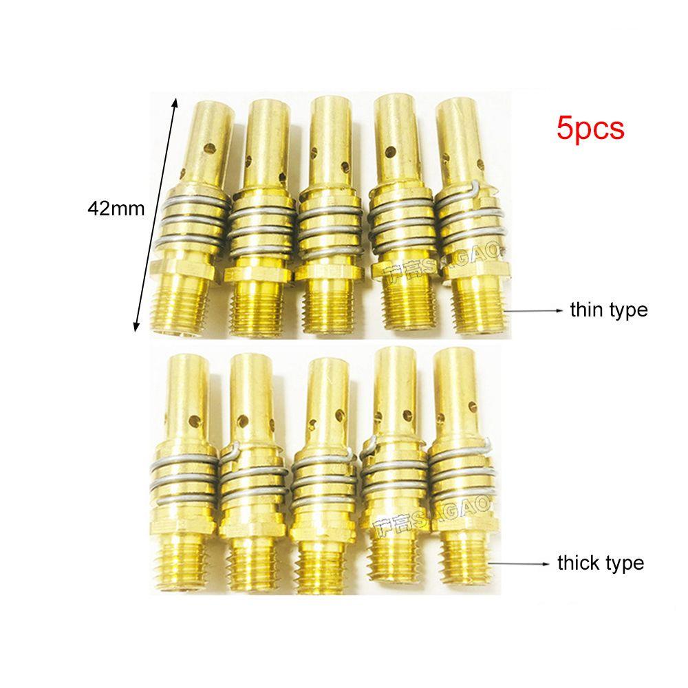 Solighter 5pcs Gas Nozzle Holder Perlengkapan Solder Welder Aksesori MB15AK Perakitan Batang Sambung