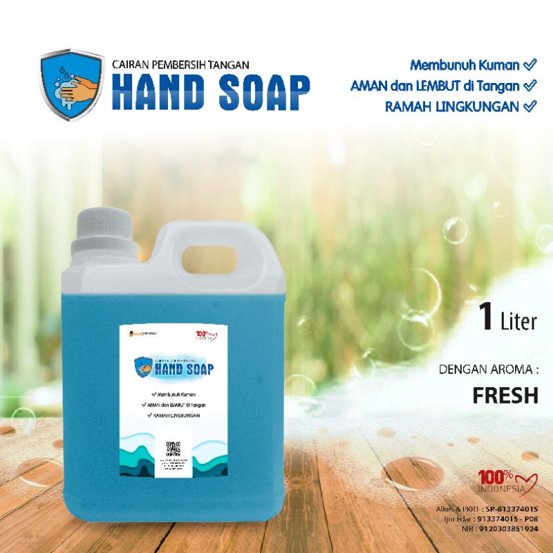 HandSoap pembersih tangan aneka aroma segar kemasa jurigen 1 liter