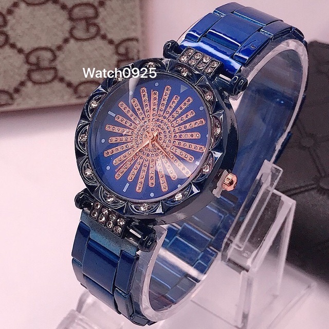 Jam Tangan Wanita menonton Jam Tangan Wanita Tali stainless steel RANTAI KRISTAL KRISTAL W100