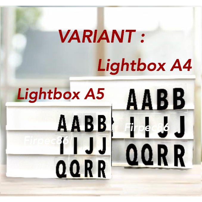 Lampu Display Letter Light Box Termurah / Lampu Huruf Led Box / Cinematic Letter Box