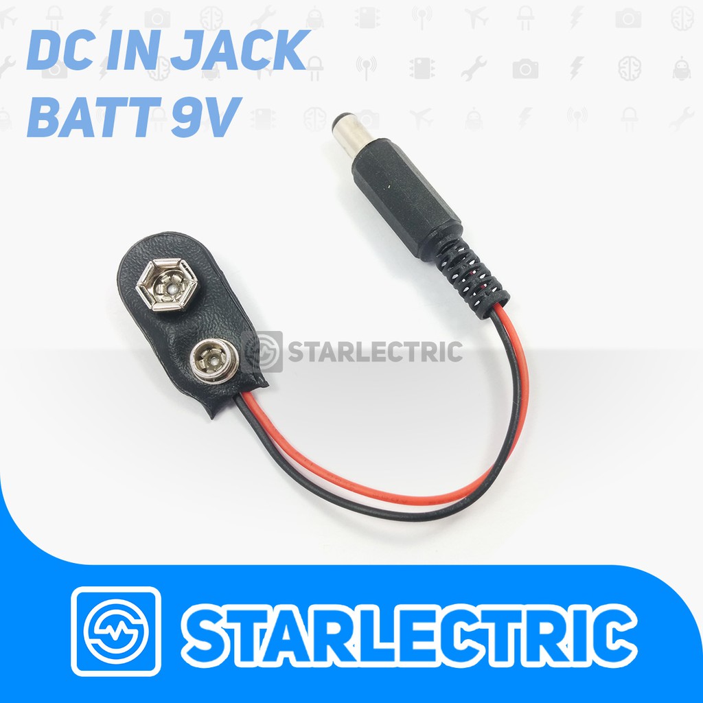 Jack DC For Battery 9V