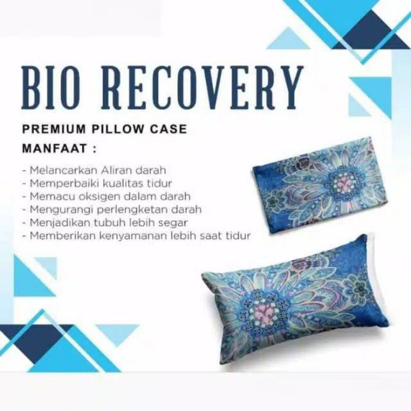 bio recovery premium pillow case mci sarung bantal kesehatan mgi asli original