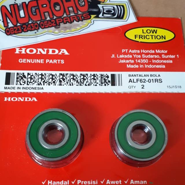 BEARING RODA DEPAN ALF6201RS ORIGINA HONDA