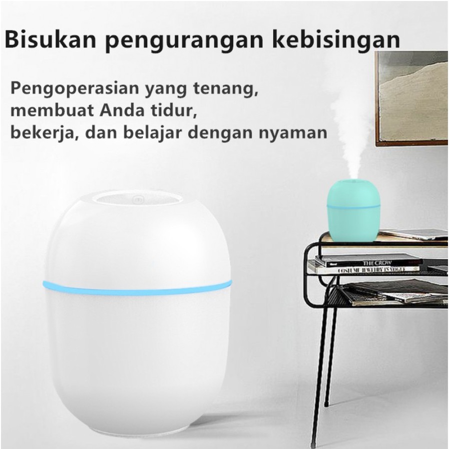 COD✨Humidifier USB Charging Purifier Lampu LED Diffuser Portabel Mini