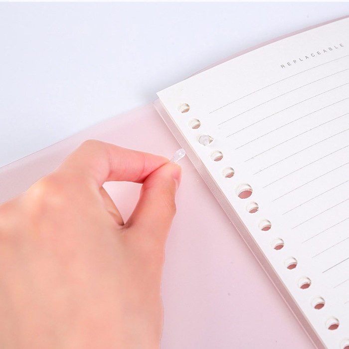 

Diskon Clear Plain Color Dual Tie Slim File Binder A5 Murah