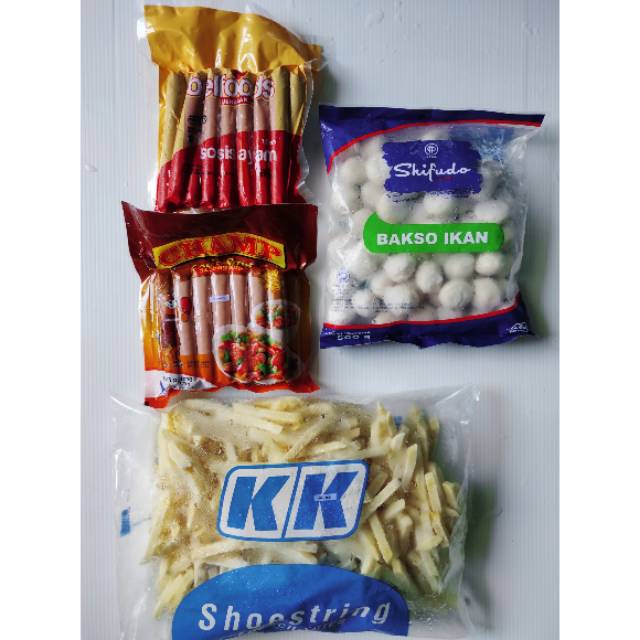 Champ sosis ayam/shifudo bakso ikan/kk shoestring/belfoods