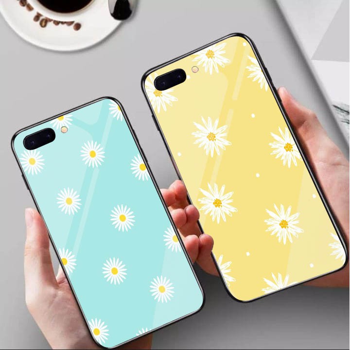 [K23] Soft Case Glass Flower for all type A57 4G RENO 8 4G RENO 8 5G RENO 8 PRO  SMART 6 HOT 11S HOT 11 PLAY HOT 11