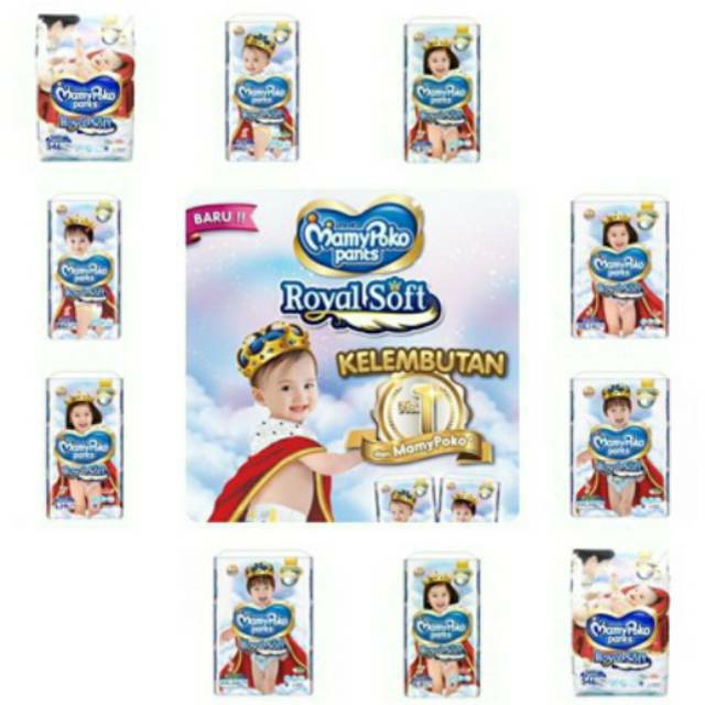 Mamypoko Pants Royal soft boy/girl M42 L34 XL30 XXL24