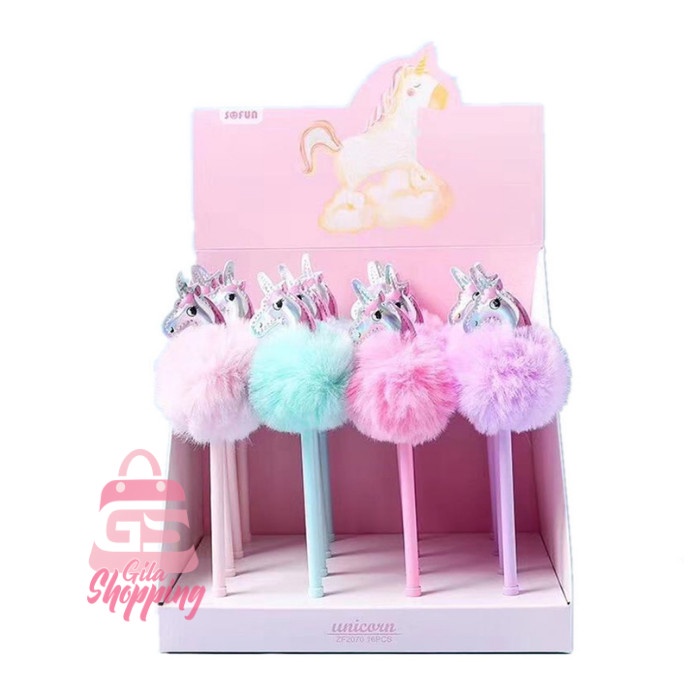 

Hot Sale Pulpen Pom Pom / Pena Lucu Imut Korean Gel Pen / Pen Bulu - Ready Cod Limited
