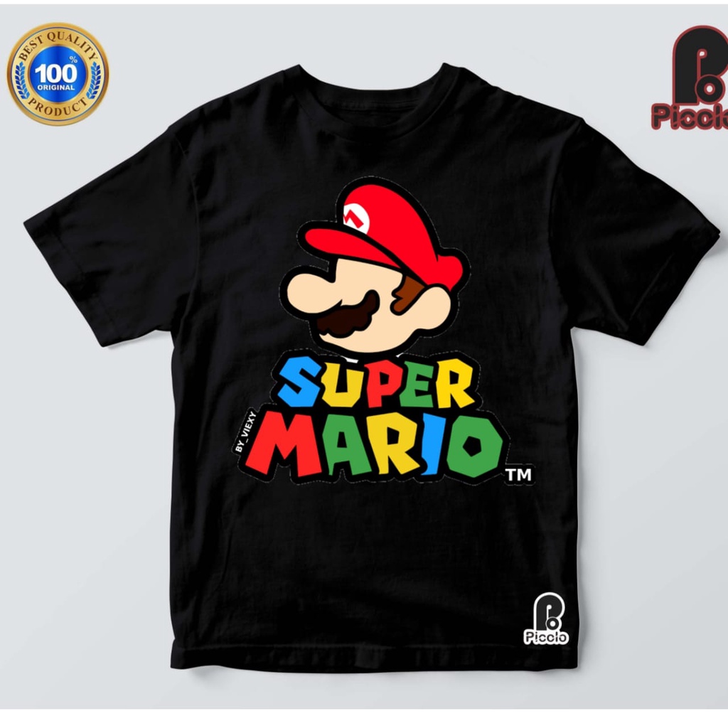 BAJU ANAK KAOS ANAK SUPER MARIO BAHAN PREMIUM