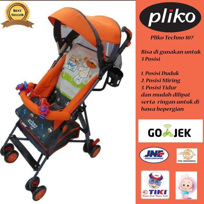 Makassar - Baby Stroller Pliko 107 Techno Buggy / Kereta Dorong Bayi Pliko Murah