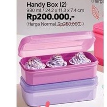 handy box isi 2 pcs by Tupperware ukuran 900 ml