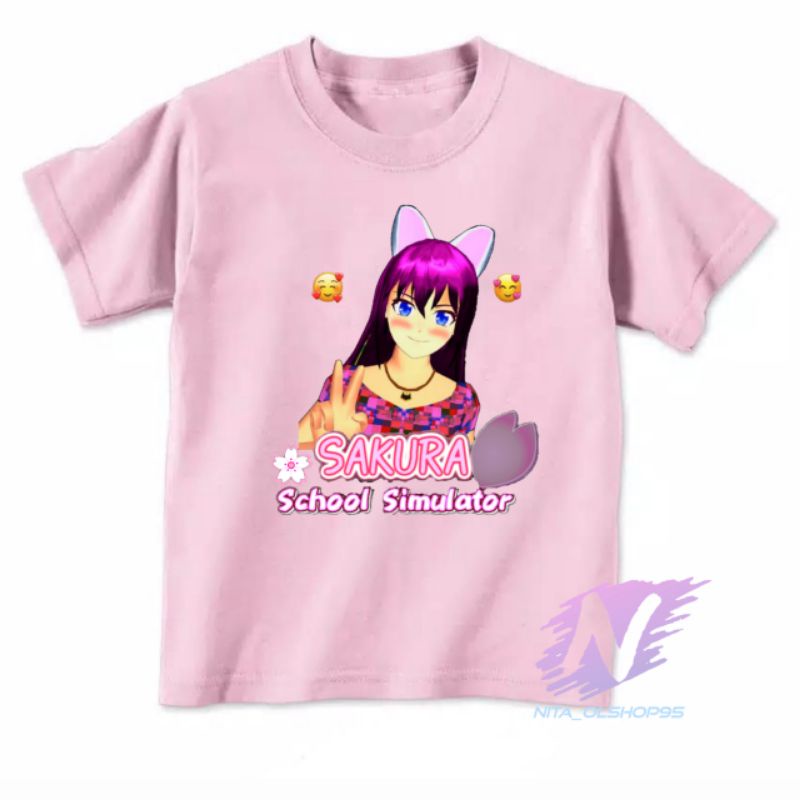 sakura school simulator kaos anak sakura baju sakura