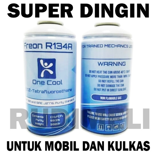 PREON ONE COOL   R134A ORIGINAL/PREON AC MOBIL/PREON KULKAS KALENG 390 -MEREK ONE COOL