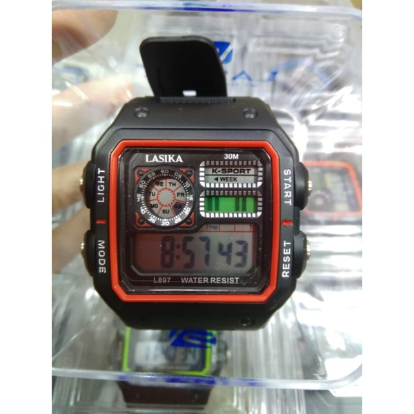 Jam tangan Lasika 897 ada Box bisa pakai berenang