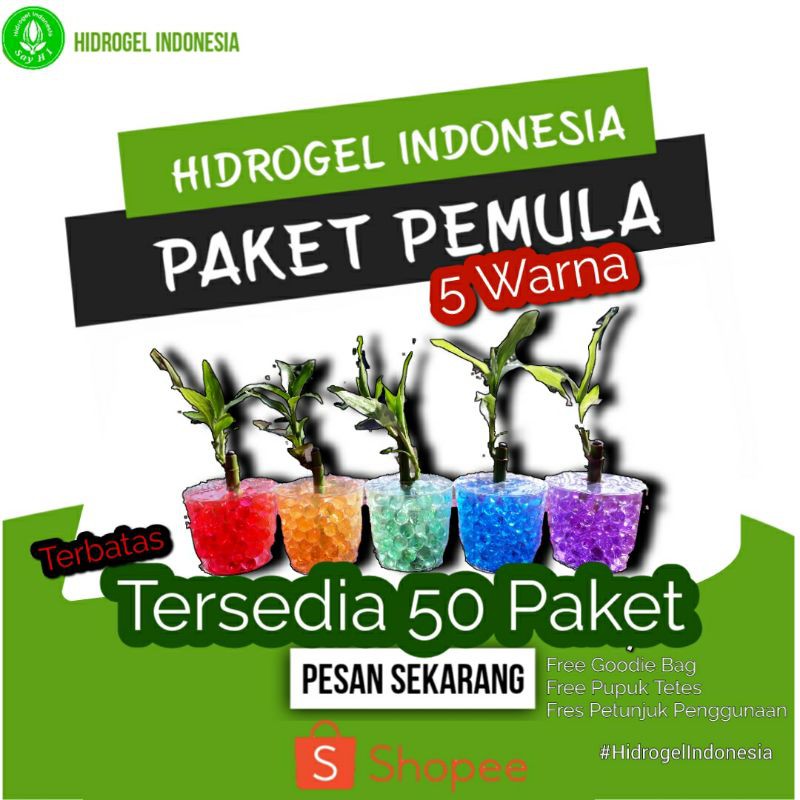 Paket Hemat Hidrogel Pemula | Hidrogel Indonesia