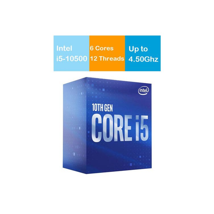 Processor Intel Core i5-10500 3.1Ghz to 4.5Ghz Comet lake LGA 1200 box