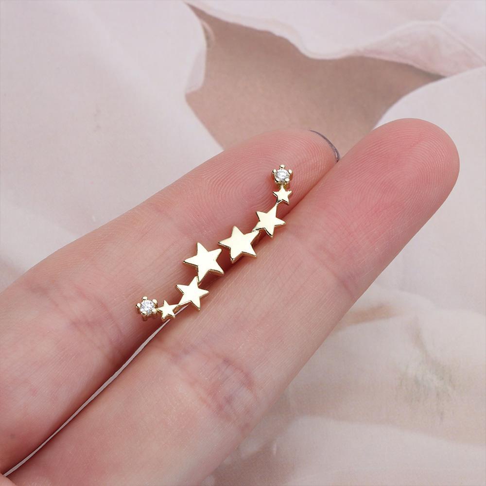 Lily Stars Hoop Earrings Untuk Pacar Istri Perhiasan Aksesoris Indah925 Perak