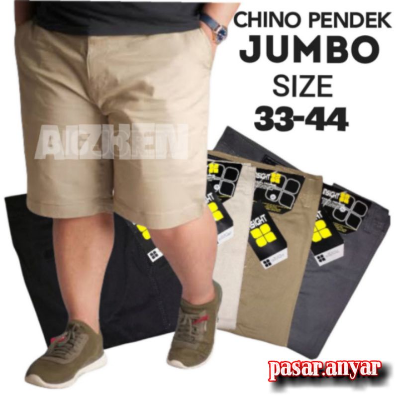 BIG SIZE CHINO PENDEK PRIA PREMIUM STREACH