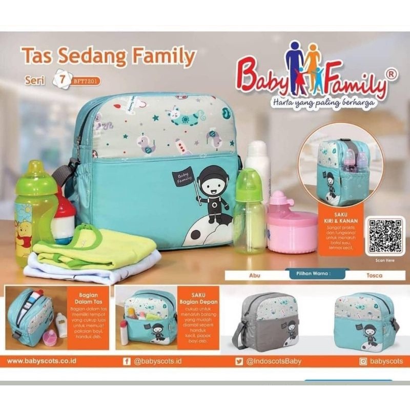 Tas Baby Family BFT7101 (Kecil), BFT7201 (Sedang), BFT7301 (Besar)