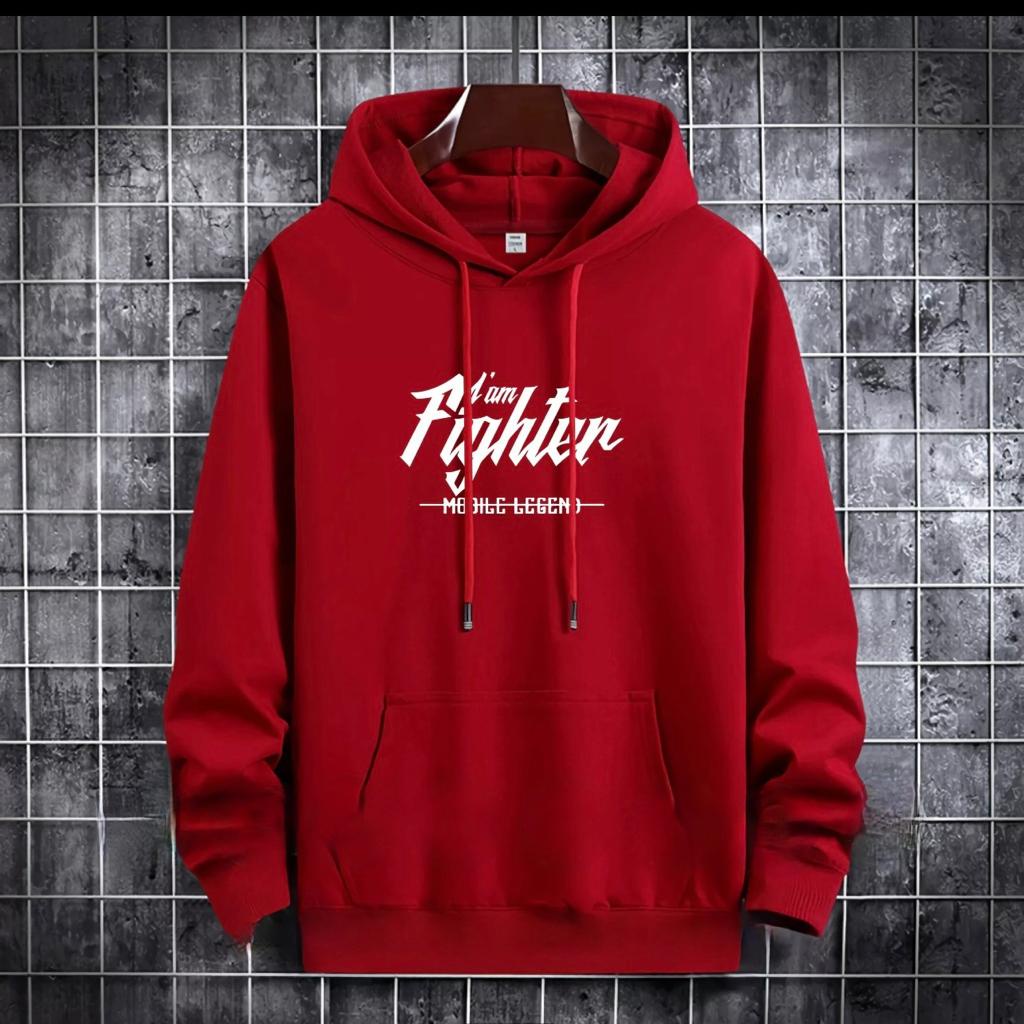 PAKAIAN PRIA / SWEATER HOODIE TULISAN IM FIGHTER / HOODIE MURAH TERLARIS / HOODIE PRIA DAN WANITA / UNISEX