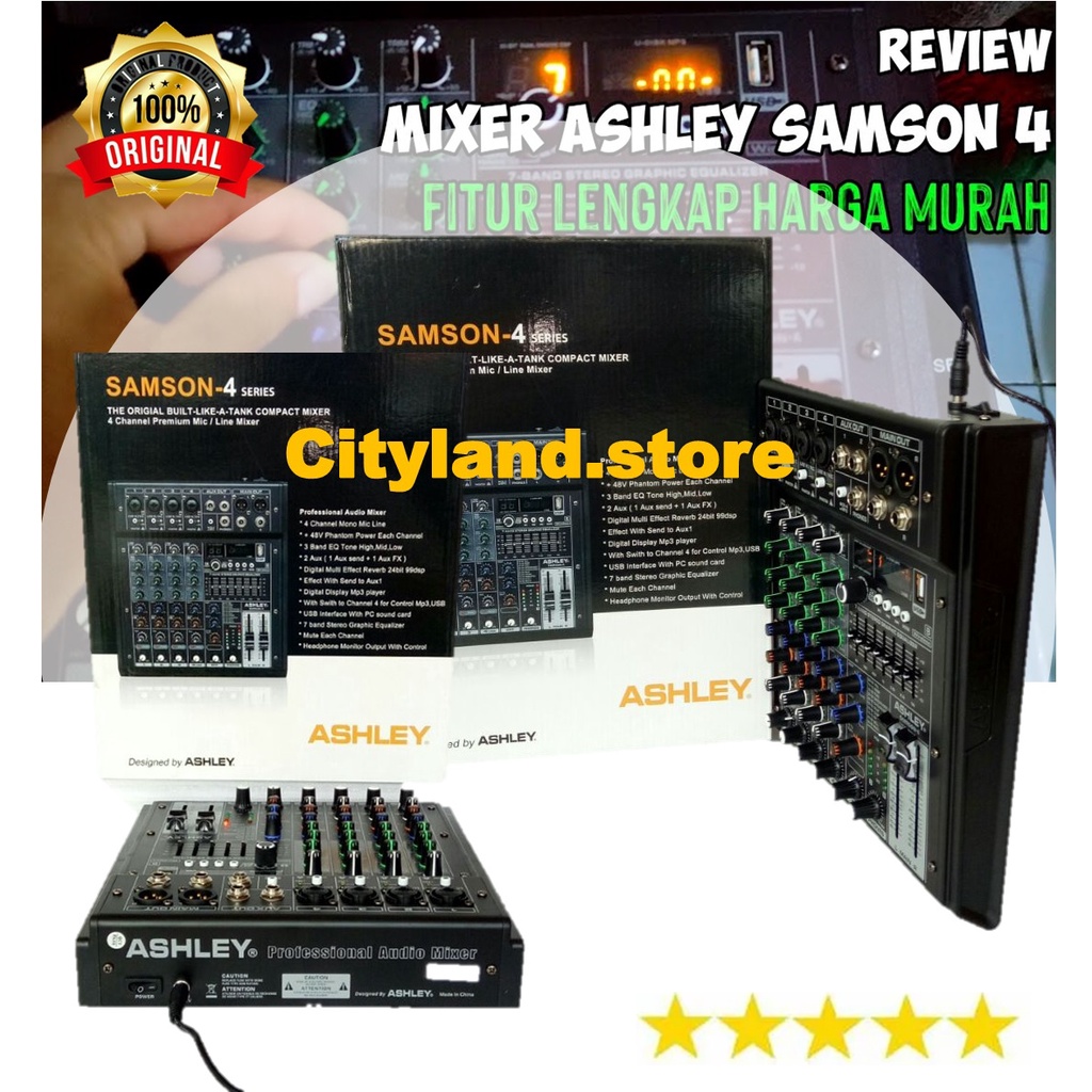 mixer ashley samson 4 samson4 4 channel original