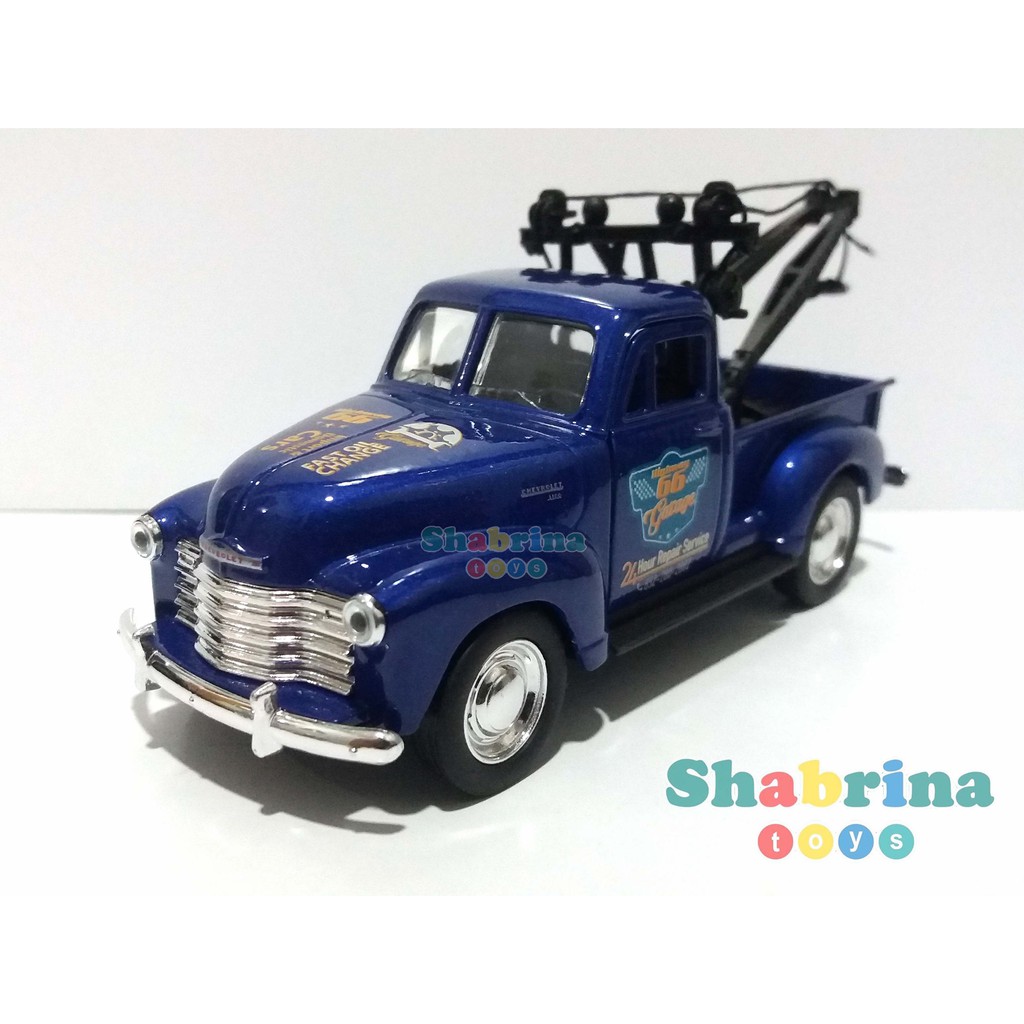 Diecast Miniatur Mobil - Chevrolet Stepside Tow Truck - Truk Derek - Chevy - Welly