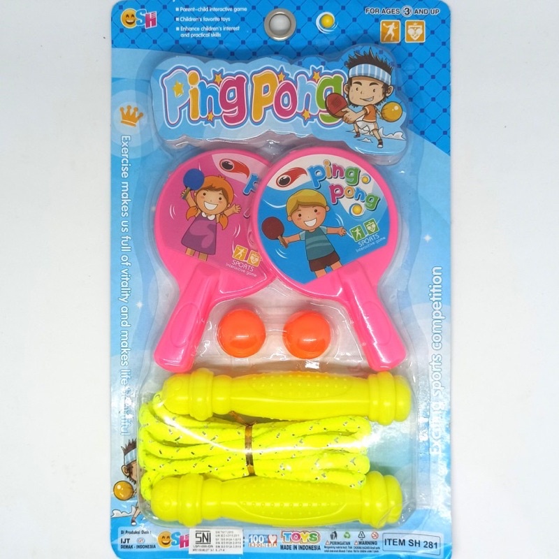 Mainan Ping Pong Set Plus Skipping SH281