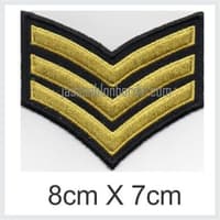 Emblem Badge Bordir Pangkat 8cm x 7cm