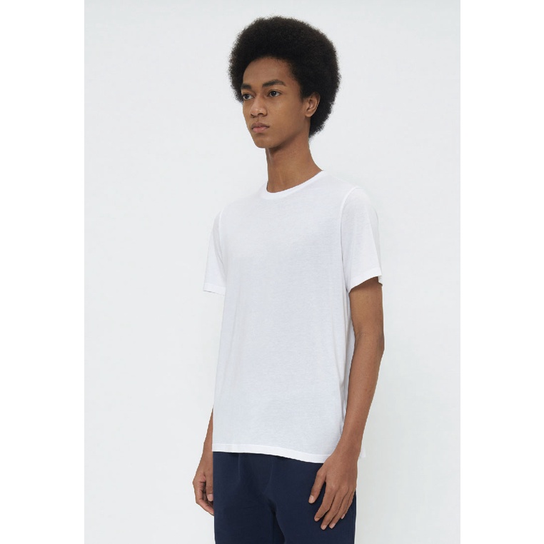 MANZONE Kaos Pria Lengan Pendek SLIM FIT Chirag Bestbuy-White