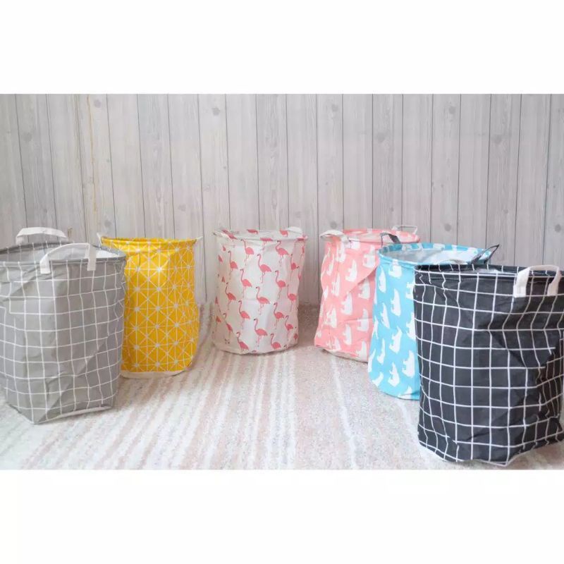 LAUNDRY BAG KERANJANG BAJU LAUNDRY KERANJANG LAUNDRY ORGANIZER KERANJANG BAJU LIPAT KANTONG PAKAIAN