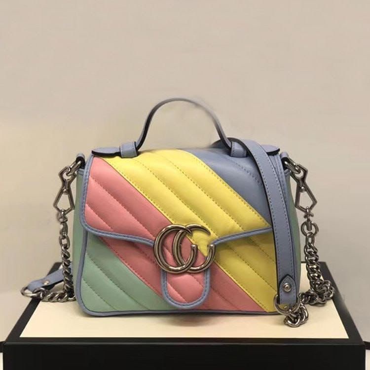 EL 5800 RISCE TAS SELEMPANG IMPORT WARNA RAINBOW IMPORT WANITA CEWEK PEREMPUAN JAKARTA BATAM